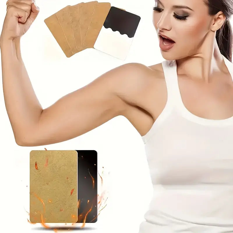 10 Pack Self Heating Ginger Warming Patches – 8 Hour Gentle Comfort
