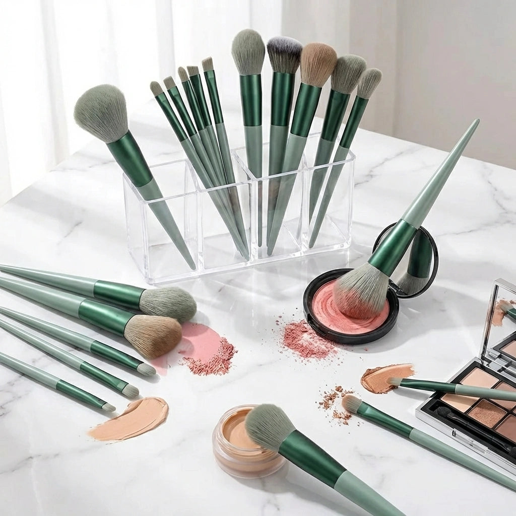 13 Pcs Makeup Brush with Pouch Set