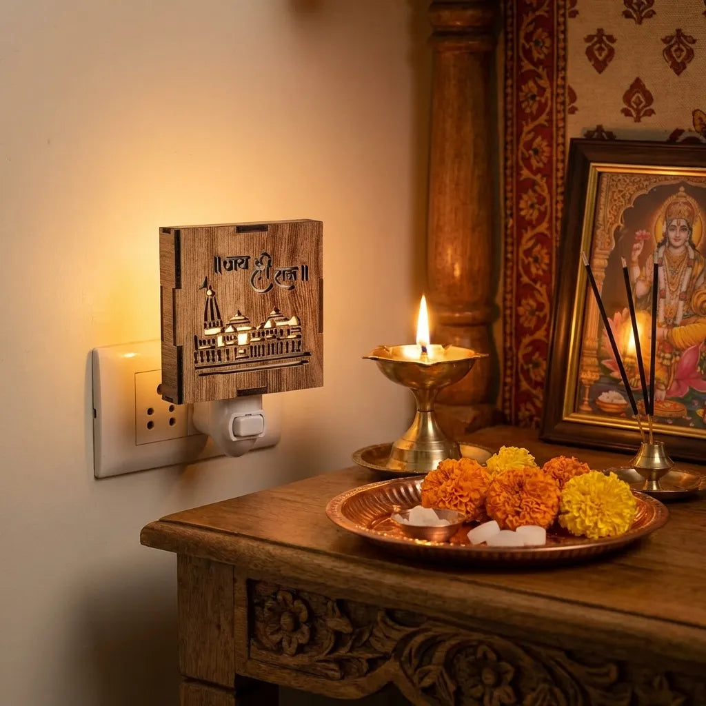 3-in-1 Ayodhya Ram Mandir Aroma Burner & Night lamp
