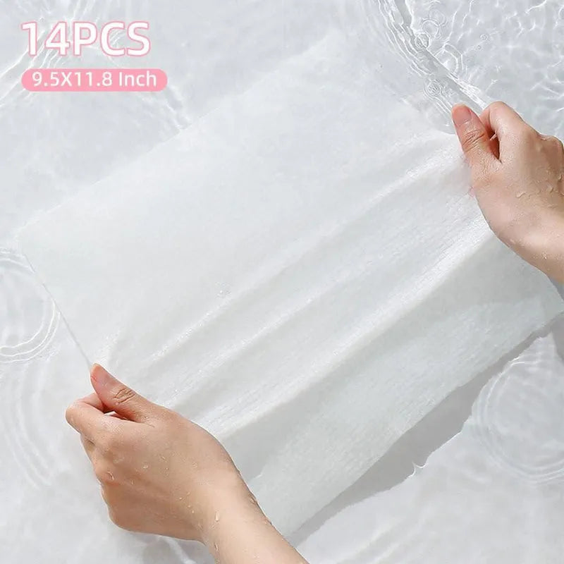 14 Pack Compressed Towels Tablets bathroom