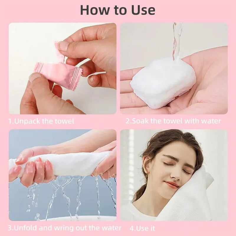 14 Pack Compressed Towels Tablets bathroom