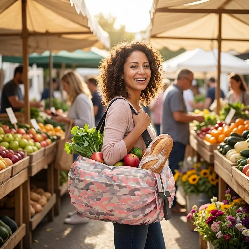 Zip-Top Foldable Tote
