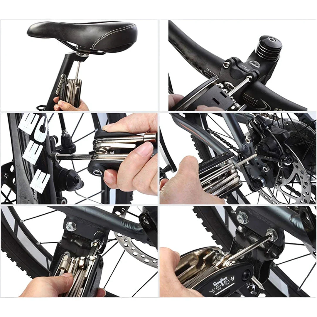 16 in 1 Bike Repair Multi Tool (Carbon Steel)