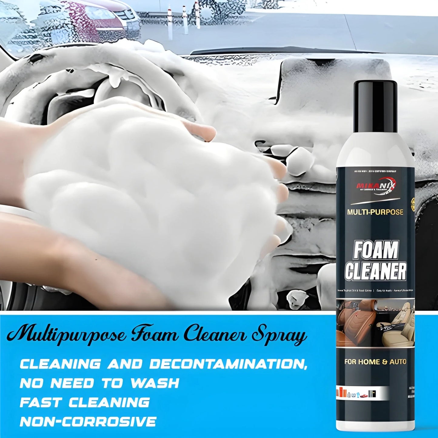2 in 1 Foaming Car Cleaner