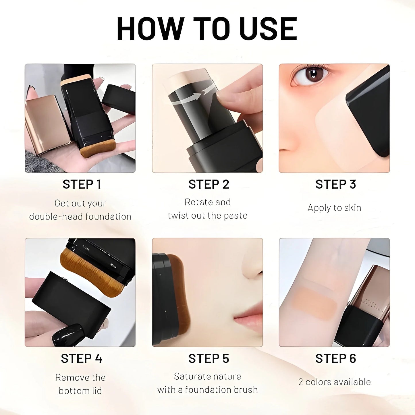 2 in 1 Foundation Stick
