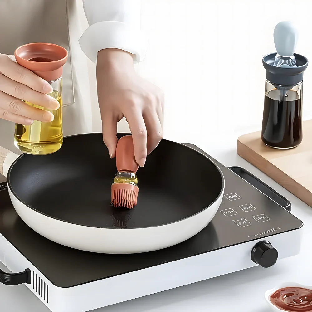 2 in 1 Oil Brush Dispenser