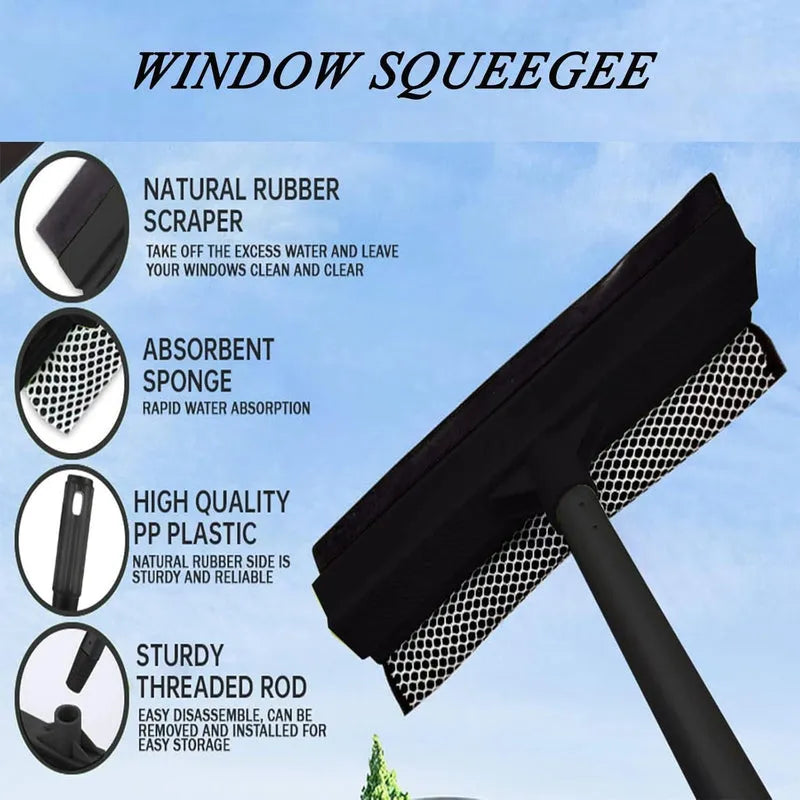 2 in 1 Squeegee and Sponge Cleaning Tool Home Accessories