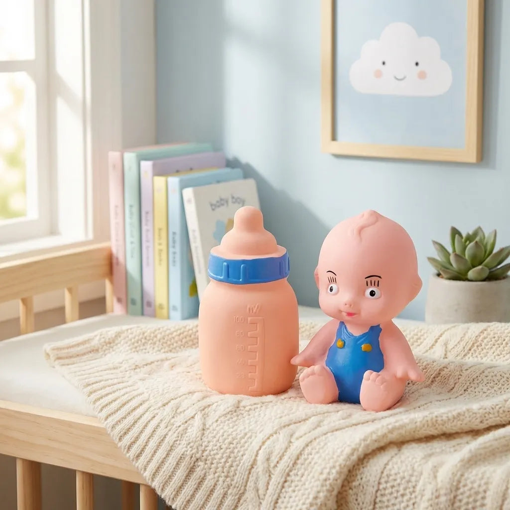Baby And Bottle Squeeze Chu Chu Fun Toy
