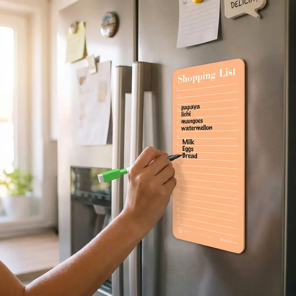 Magnetic Grocery List Board