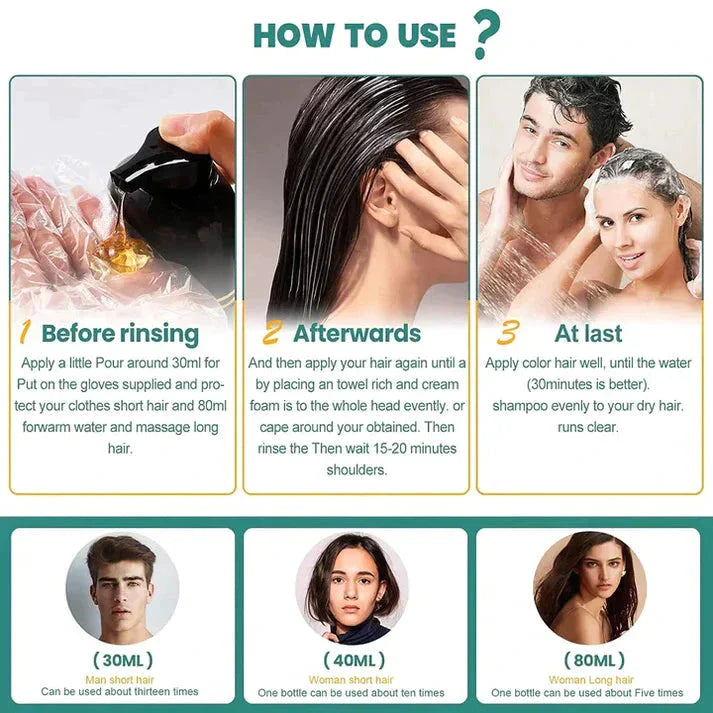 3 in 1 Black Hair Shampoo (Buy 1 Get 1 Free)
