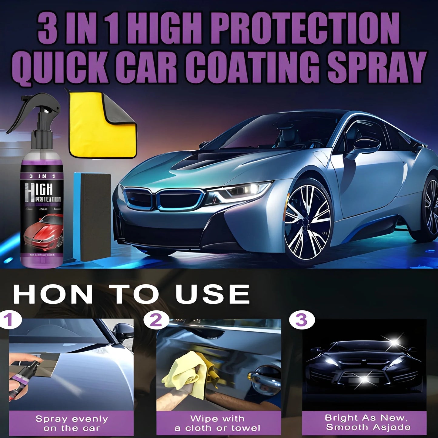3 in 1 Ceramic Coating Spray