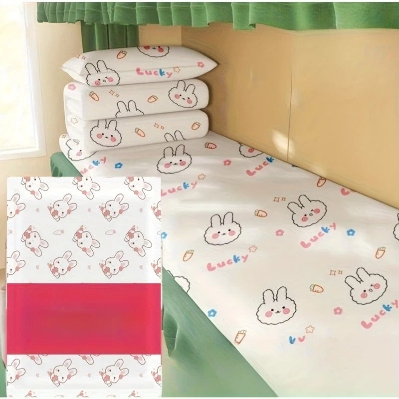 3 in 1 Disposable For Travel Printed Bed Sheet Travel Bags