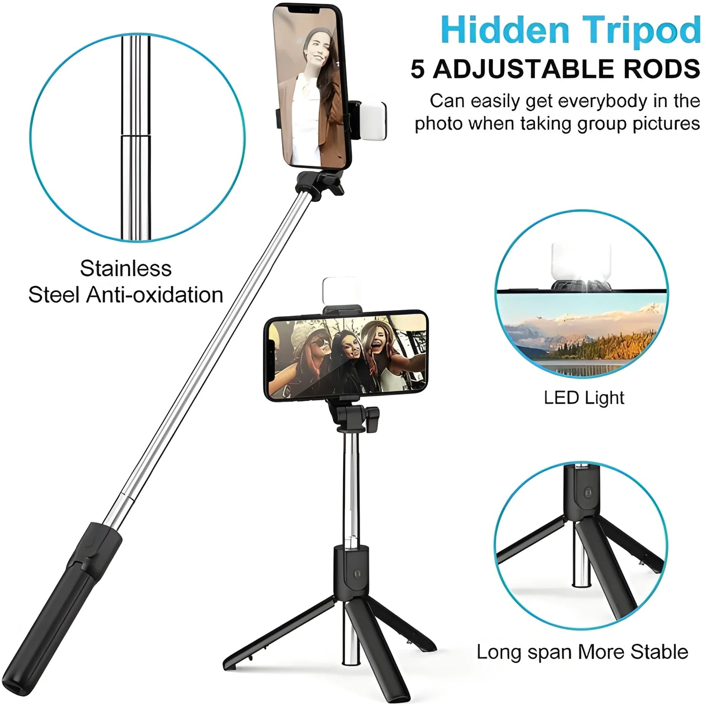 3 in 1 Selfie Tripod