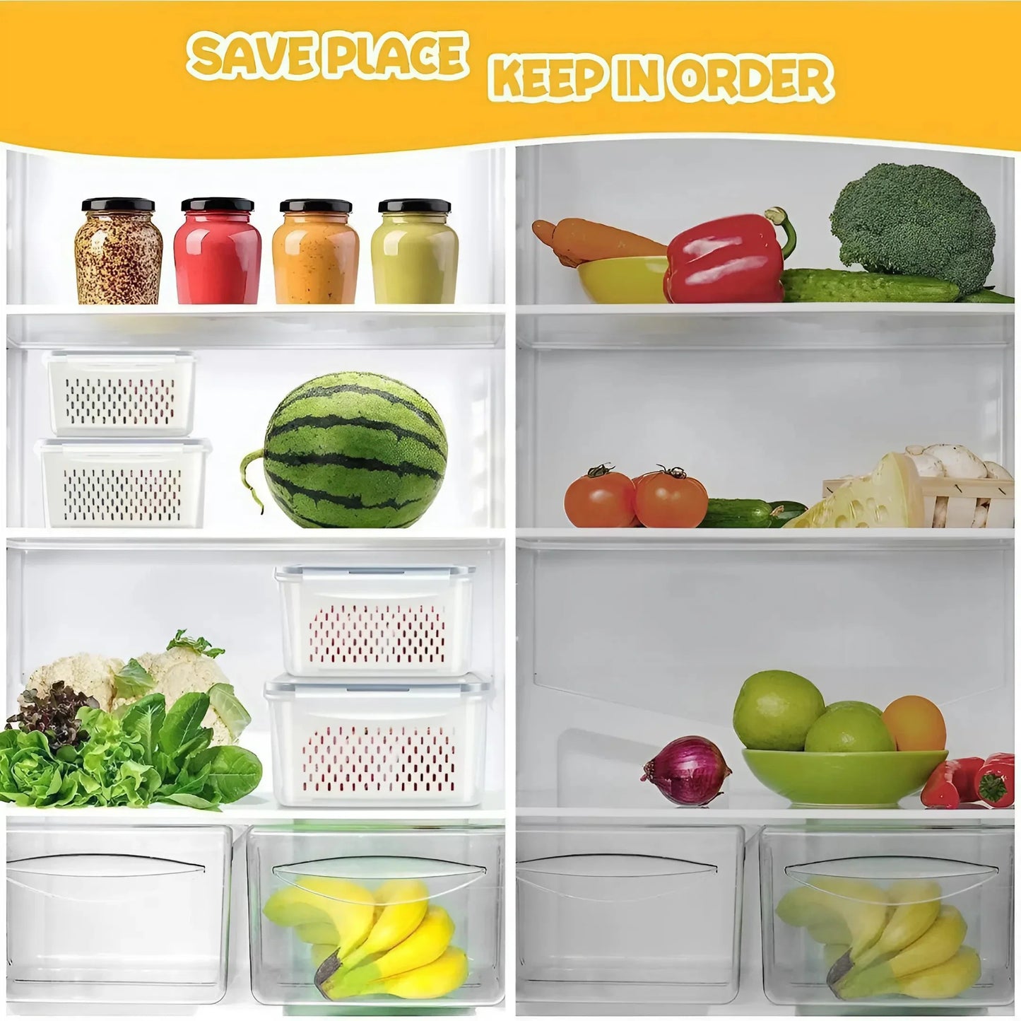 3 in 1 Smart Storage Kitchen Containers Kitchenware