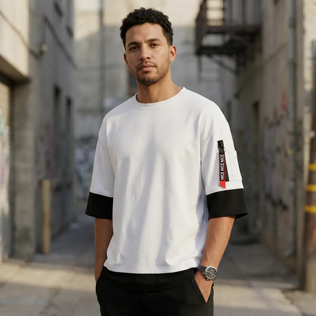 Cotton Blend Solid Half Sleeves T-Shirts