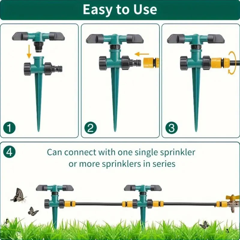 360 Rotating Garden Sprinkler Pack of 2 garden & outdoor