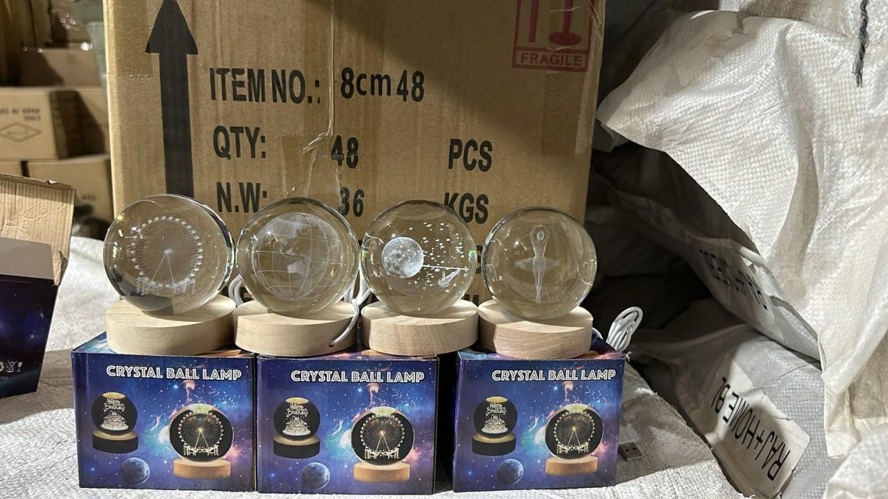 3D Crystal Lamp Ball (Assorted Design) Lamp