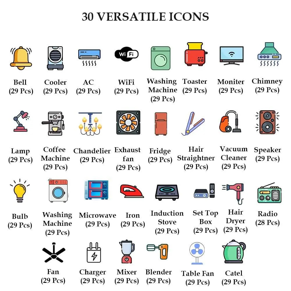 3D Premium Switch Stickers (149 Stickers) Home Accessories