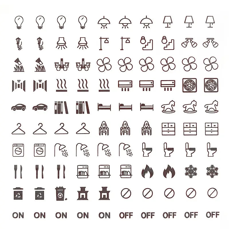 3D Premium Switch Stickers (149 Stickers) Home Accessories
