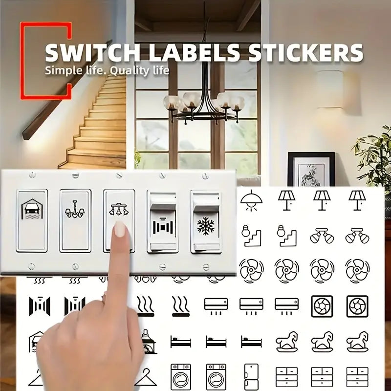 3D Premium Switch Stickers (149 Stickers) Home Accessories