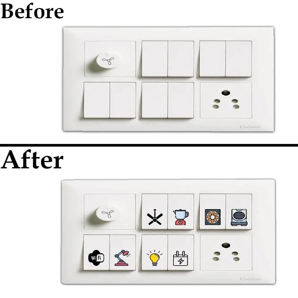 3D Premium Switch Stickers (149 Stickers) Home Accessories