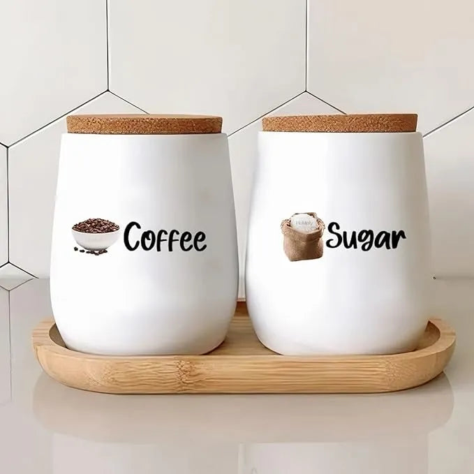 3D Waterproof Kitchen Spice Jar Label Stickers (Pack of 1 60 Stickers) Home & Kitchen