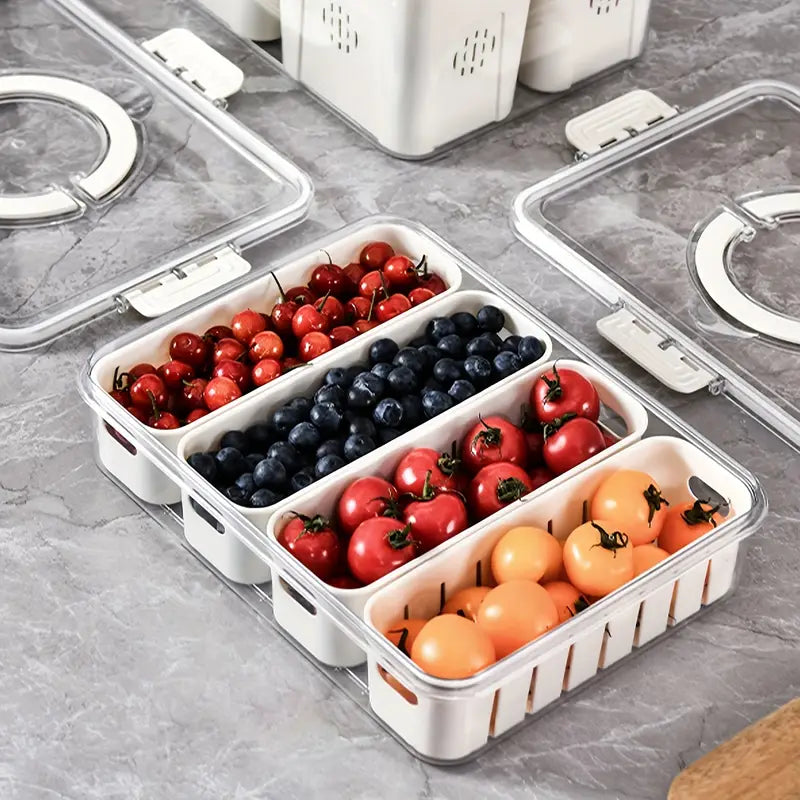 4 Compartment Fridge Storage Home & Kitchen