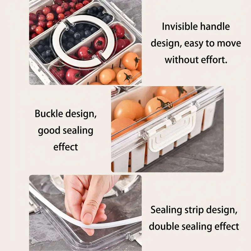 4 Compartment Fridge Storage Home & Kitchen
