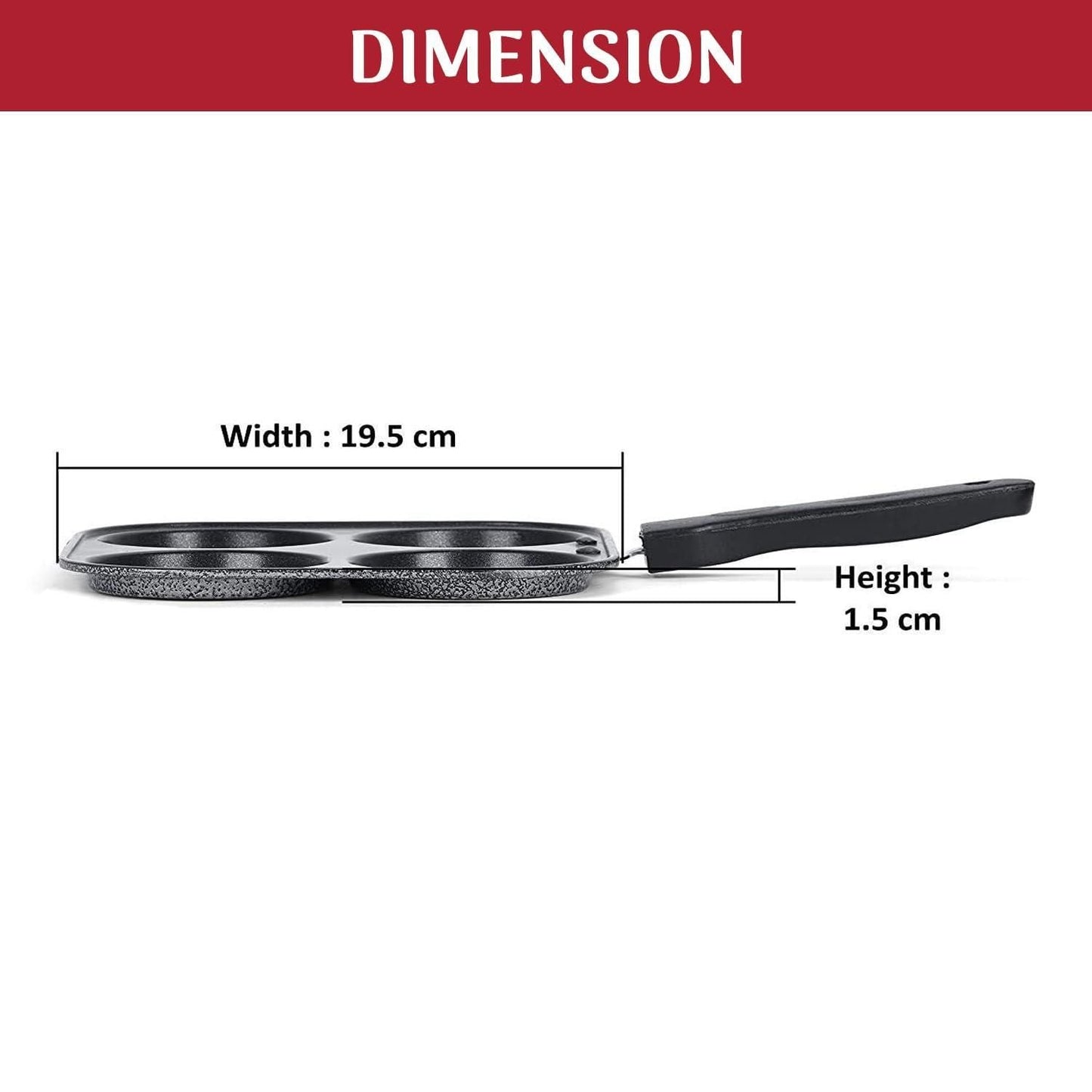 4 Hole Non Stick Pan