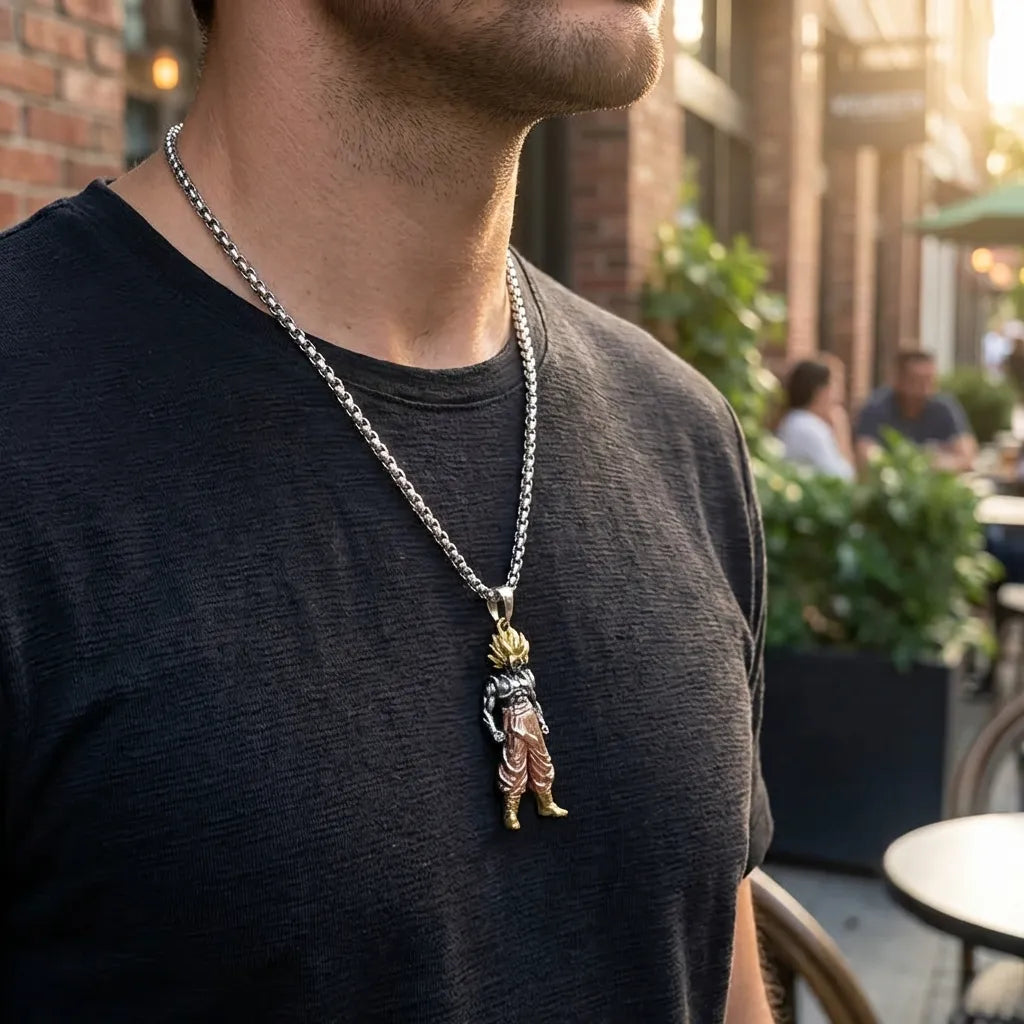 Goku Inspired Pendant Chain