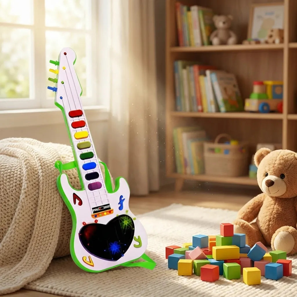 Battery Operated Musical Instruments Mini Guitar
