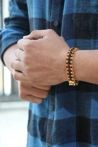 5 Mukhi Rudraksha Bracelet – Gold Plated Alloy Beads Convertible Jewelry for Men & Women jewelry