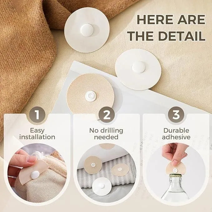 5 Pcs Reusable Multifunctional Buttons Home Accessories