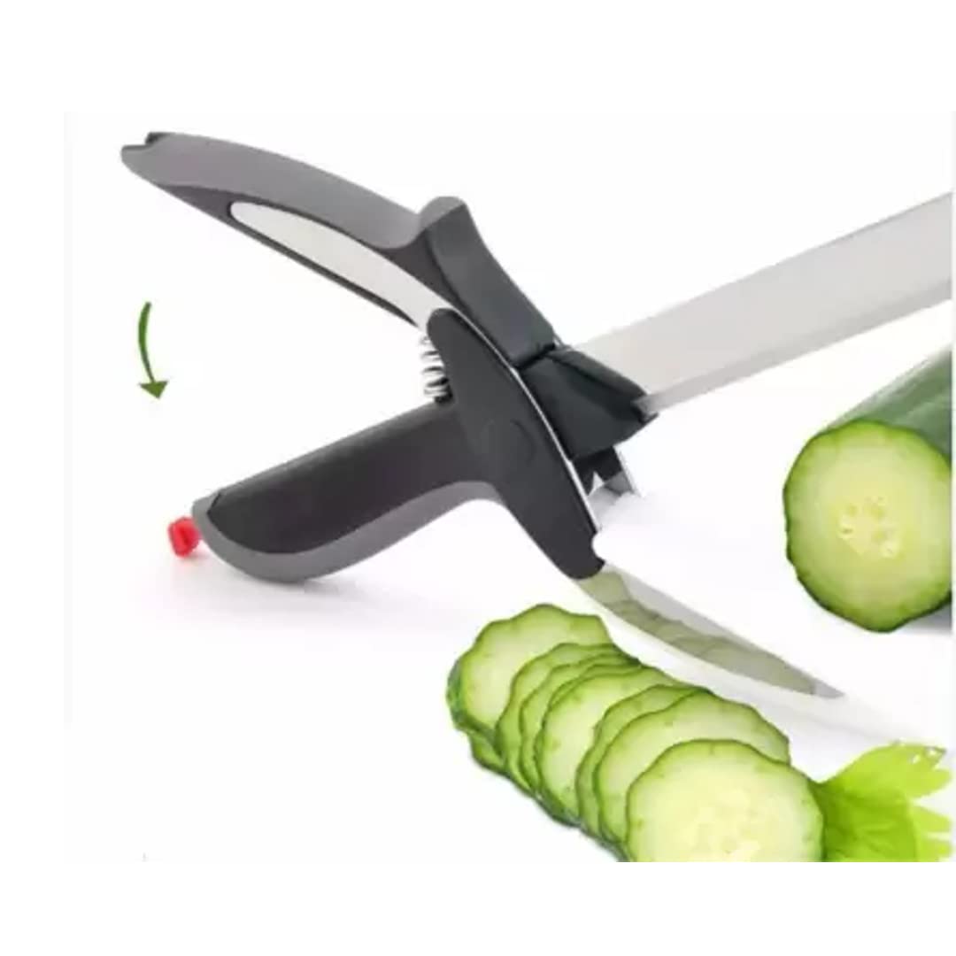 2-in-1 Steel Smart Clever Cutter Kitchen Knife