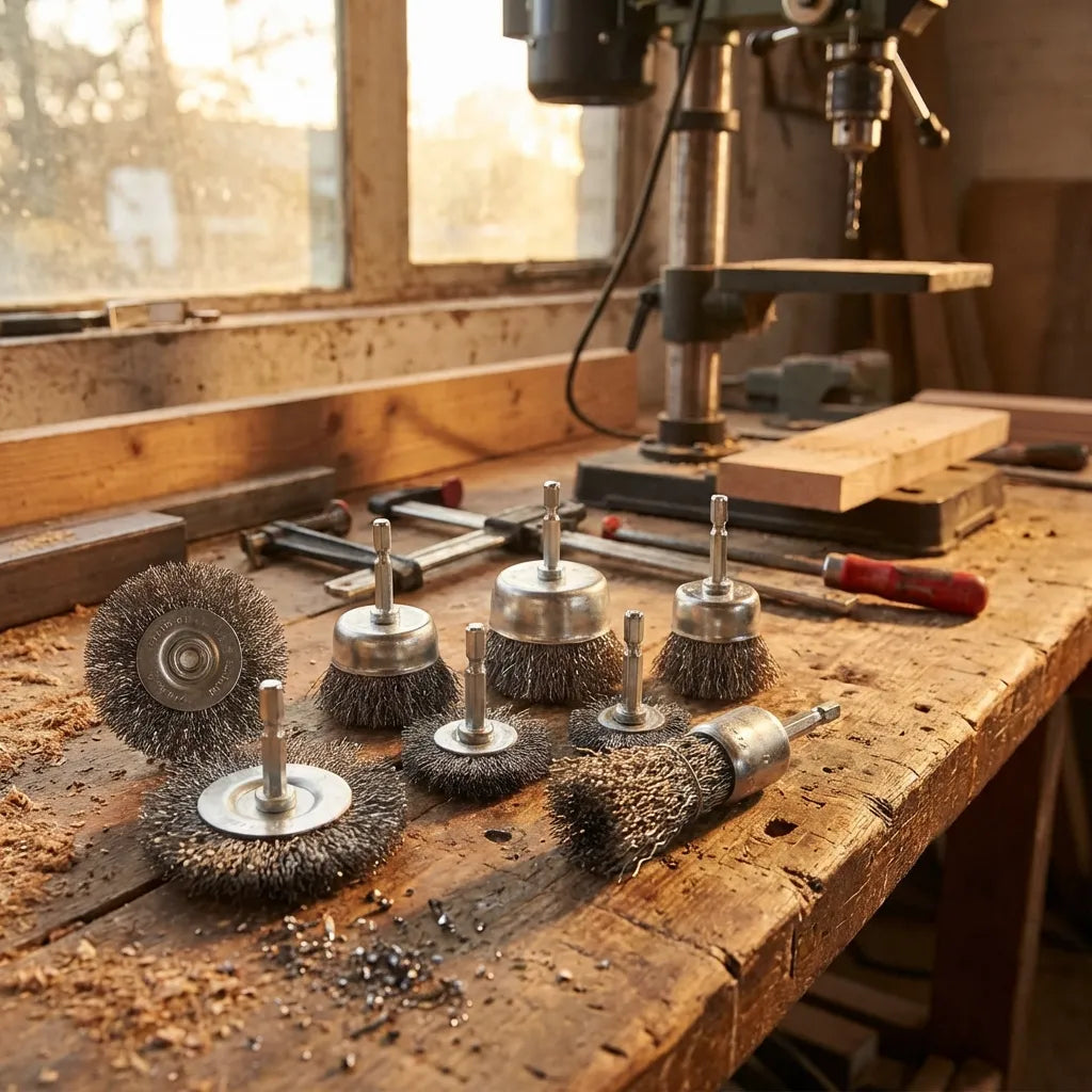 Drill-Powered Wheel Brush