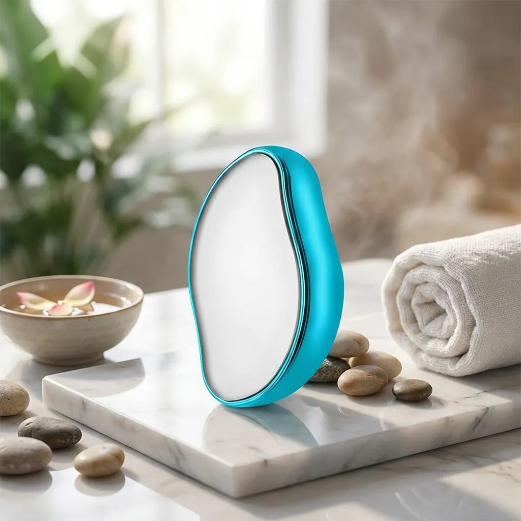 Crystal Hair Eraser for Women and Men, Magic Crystal Hair Remover Painless Exfoliation Hair Removal Tool for Arms Legs Back, Washable Crystal Epilator Without Shaving for Smooth Skin Gifts (random Colour)