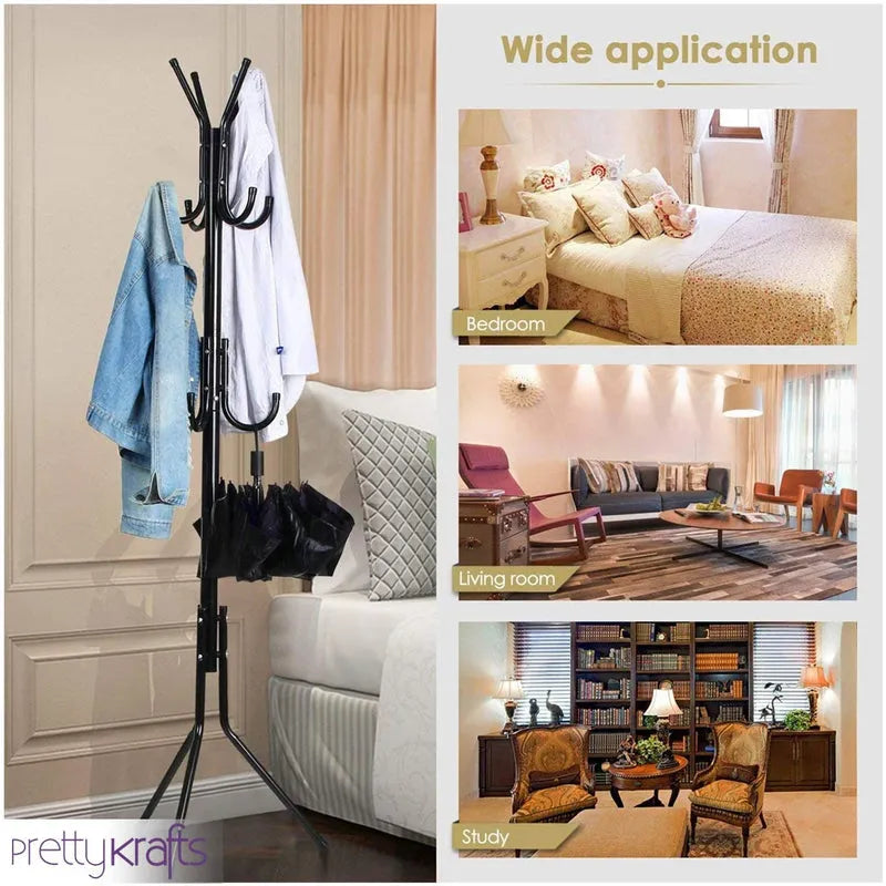6 Hook Coat Hanger Clothes Stand Hanging Home Accessories