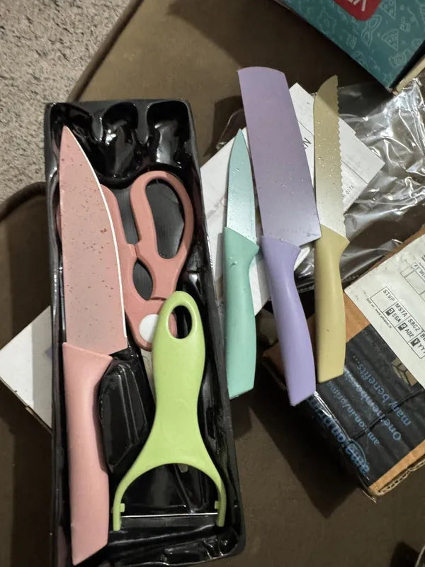 6 Pieces Kitchen Knife Set Home & Kitchen