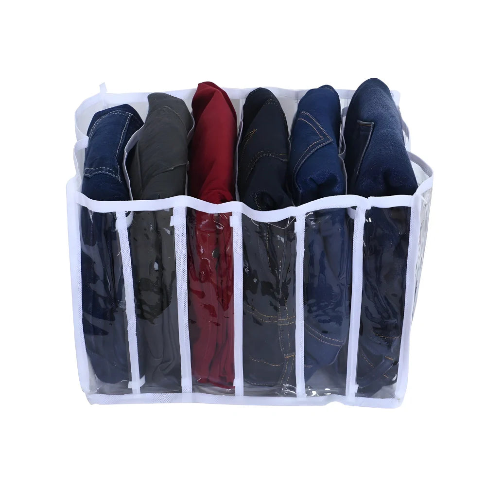 6 Section Foldable Clothes Organizer