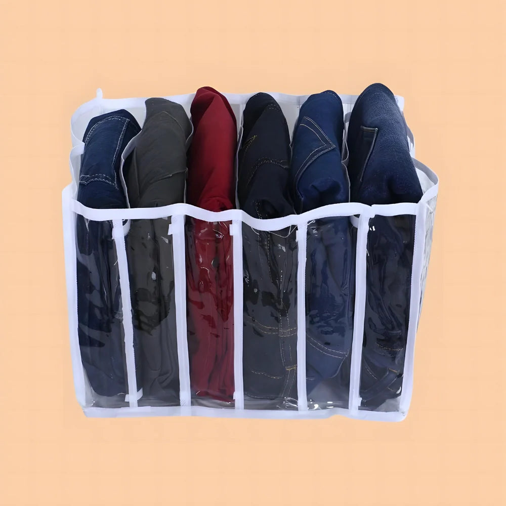 6 Section Foldable Clothes Organizer