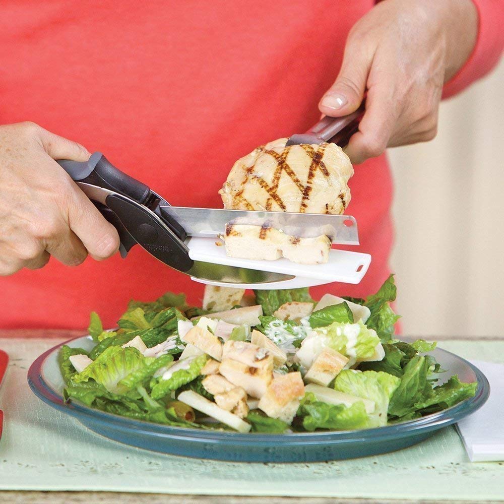 2-in-1 Steel Smart Clever Cutter Kitchen Knife