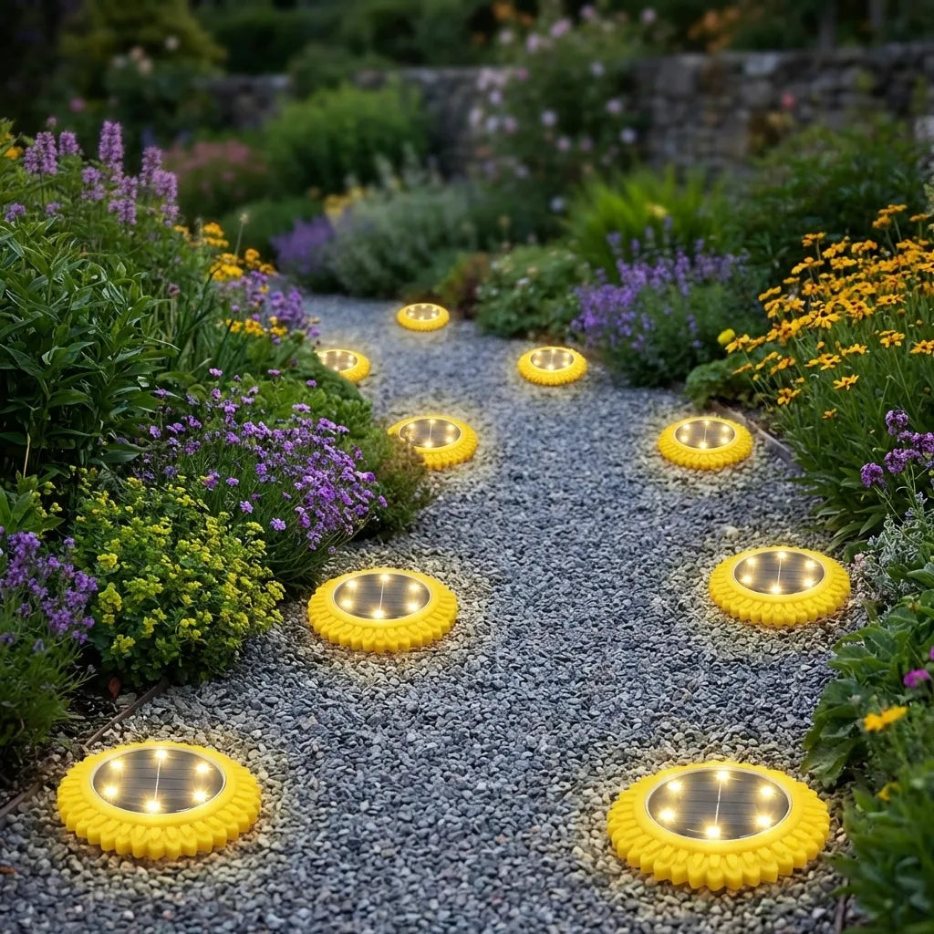 Solar Ground Lights 4-Pack