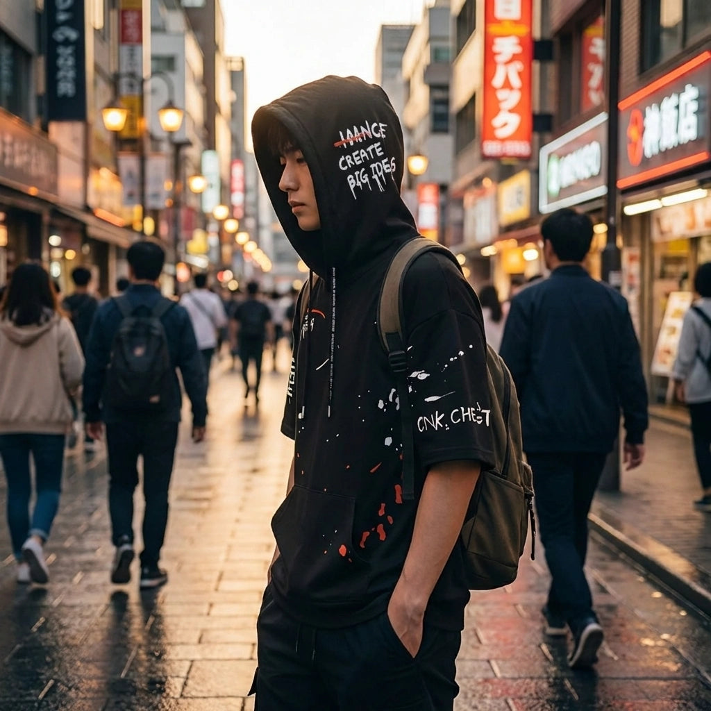 Black Cotton Hoodie Twin Pack