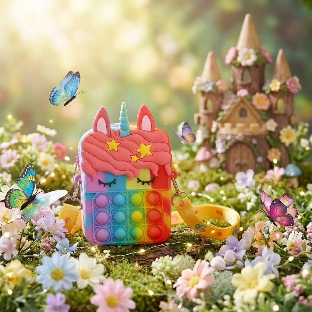 Pop It Unicorn Bag for Girls