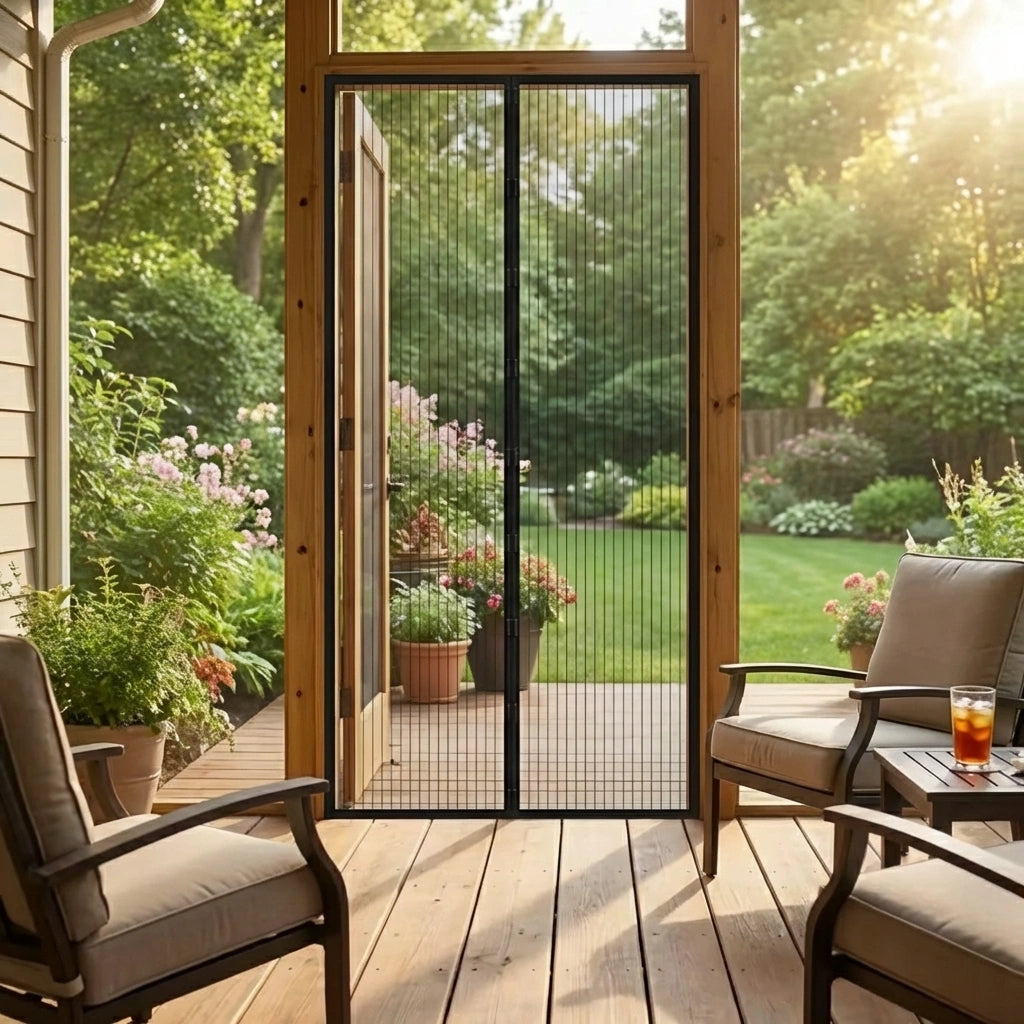Mesh Magnetic Mosquito Screen Door Net Curtain