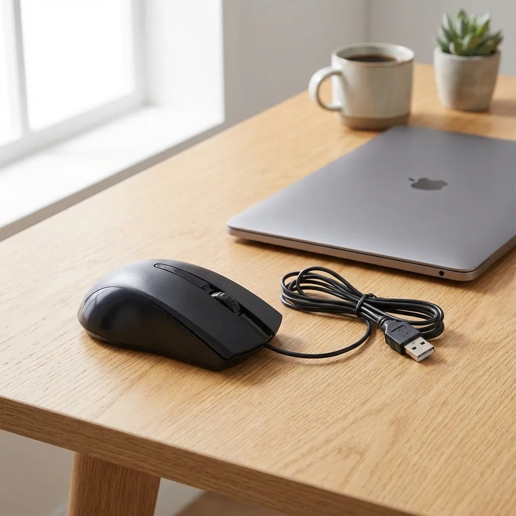 Computer Laptop Wired Optical Mouse