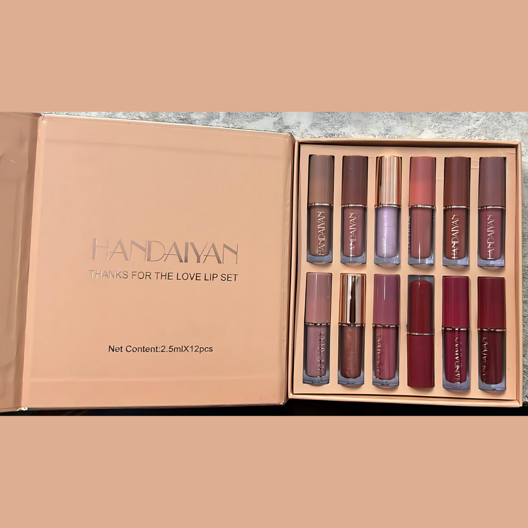 Velvet Matte Liquid Lipstick Set 12Pcs