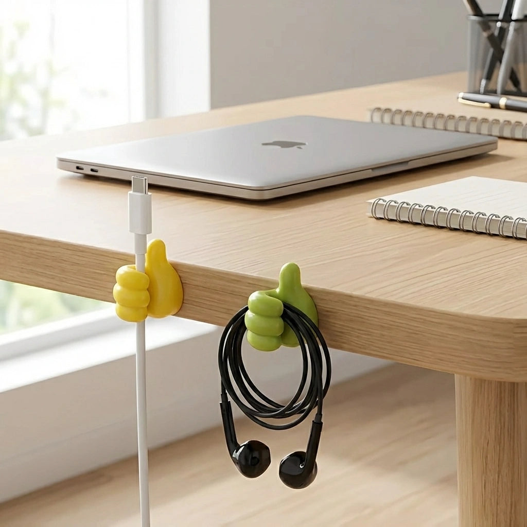 Thumb up Hooks Multipurpose Holder (Pack of 10)