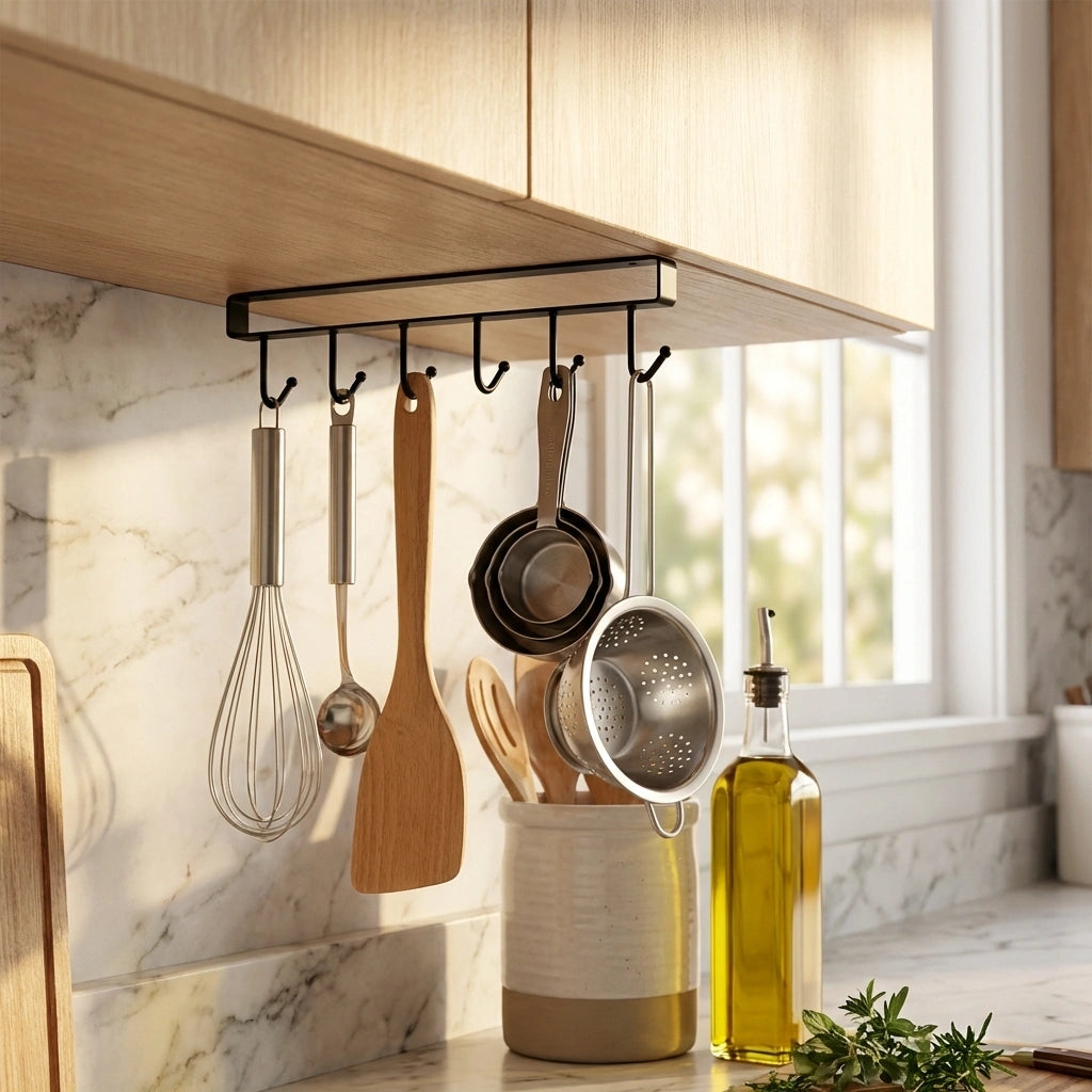 Under-Cabinet Hook Organizer