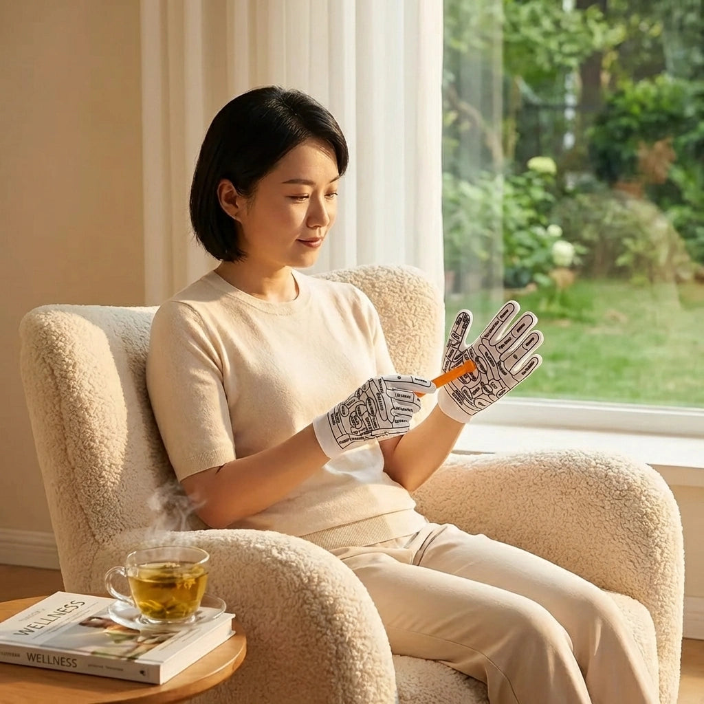Textured Cotton Hand Gloves